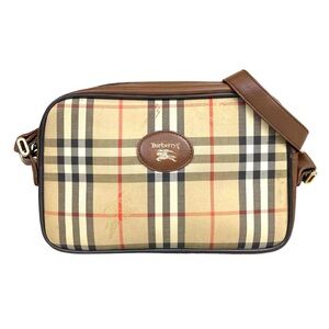 BURBERRY Nova Check Shoulder Bag Canvas Bag
